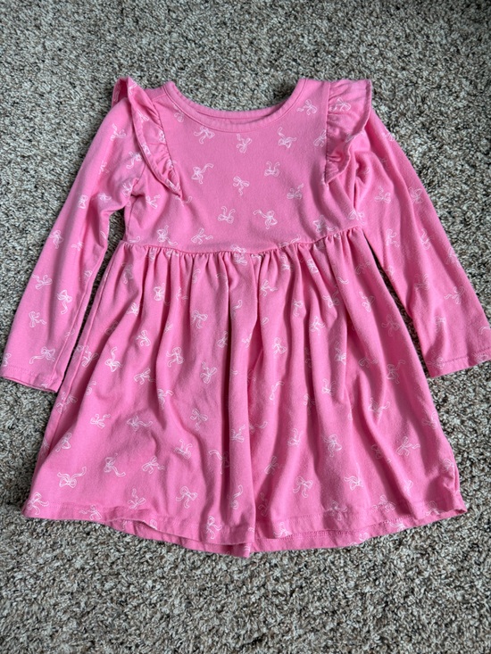 Garanimals Other - GARANIMALS TODDLER GIRL PINK BOW PRINT LONG SLEEVE DRESS